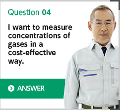 I want to measure concentrations of gases in a cost-effectiv